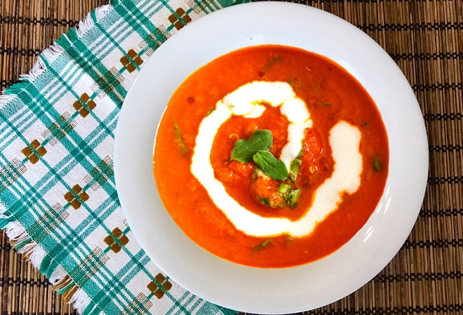 пикантный томатный суп