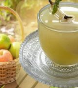 молочный кисель с яблоком