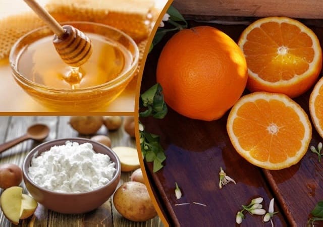 маска для лица с апельсином и медом